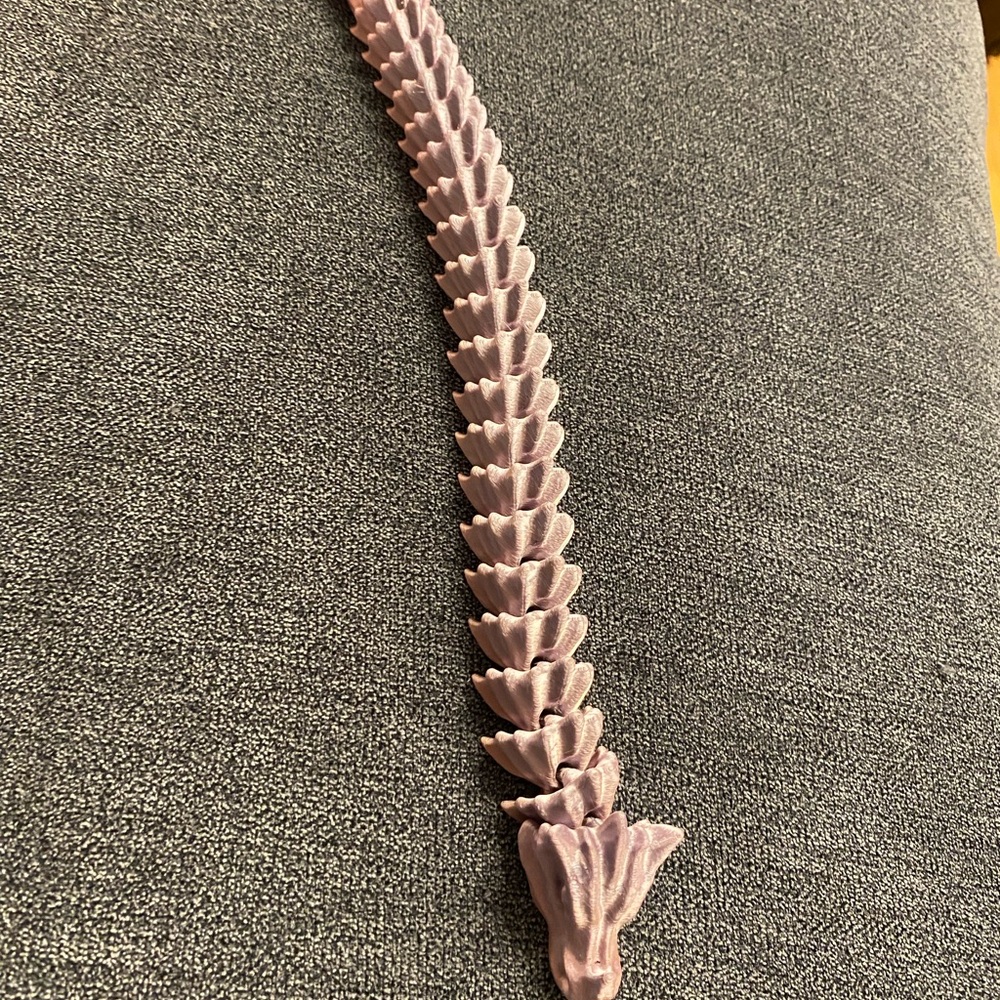 10” Mauve Ombré Flexible Dragon - Picture 4 of 7
